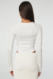 Line by K White Long Sleeve Cathal Top