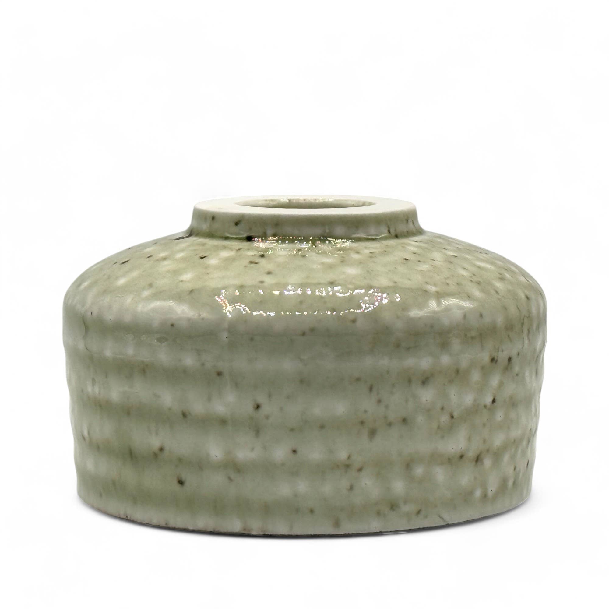 Kohiki Green Speckled Japanese Matcha Bowl