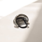 Silver Triple Arch Metal Hair Tie
