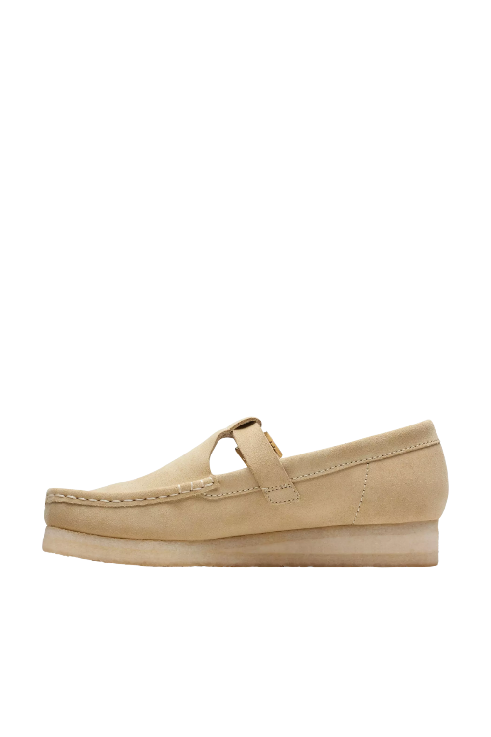 Clarks Wallabee T Bar in Maple Suede