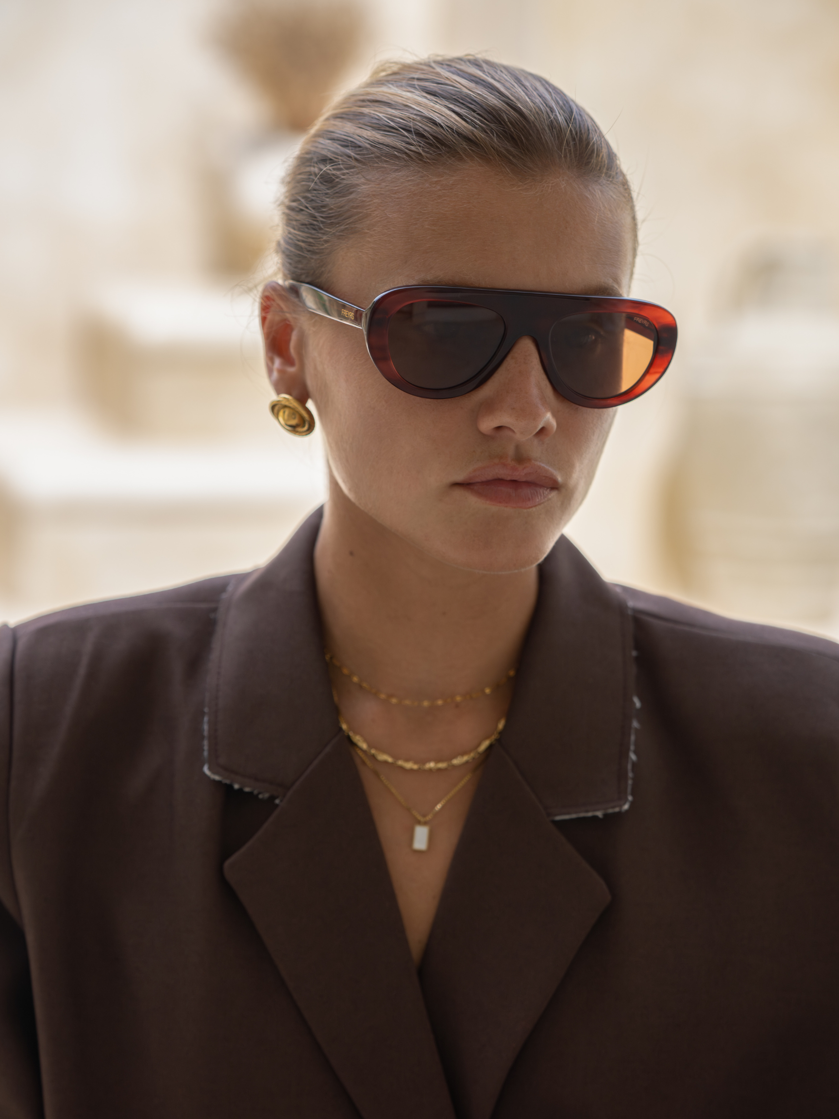 Jetsetter Aviator Sunglasses - Merlot