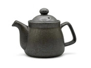 Inoue Tea - Kuro Nunome Matte Black Mino-yaki Kyusu - Japanese Teapot