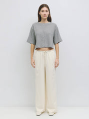 Brushed Heather Grey Stacey Cardigan