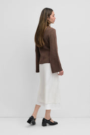 Chestnut Bell Sleeve Cardigan