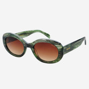 FREYRS Eyewear Aria Oval Sunglasses - Emerald