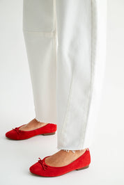 Just Black Off White Seamed Barrel Jeans