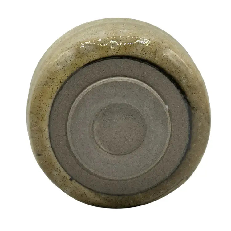 Oyu Yellow Glaze Japanese Matcha Bowl