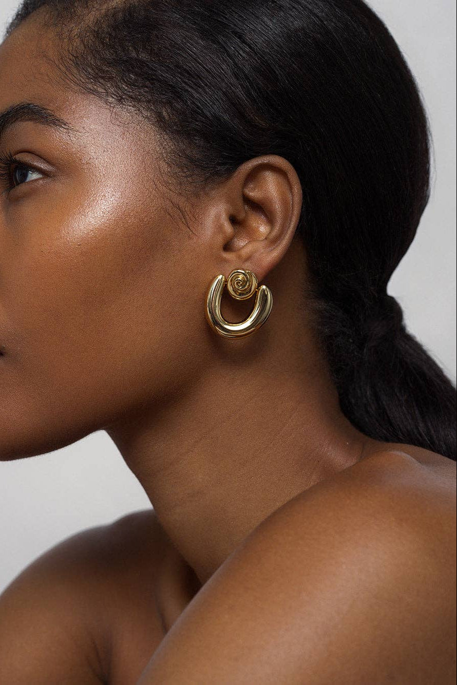 Gold Sabine Statement Earrings