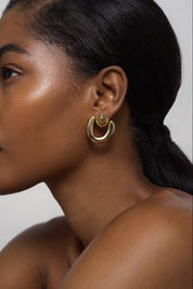 Gold Sabine Statement Earrings