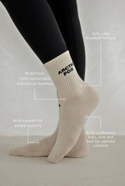 Grey Bamboo Sporty Socks