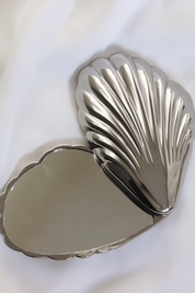 Silver Seashell Compact Mirror