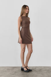 Brown Mini Nikki Dress