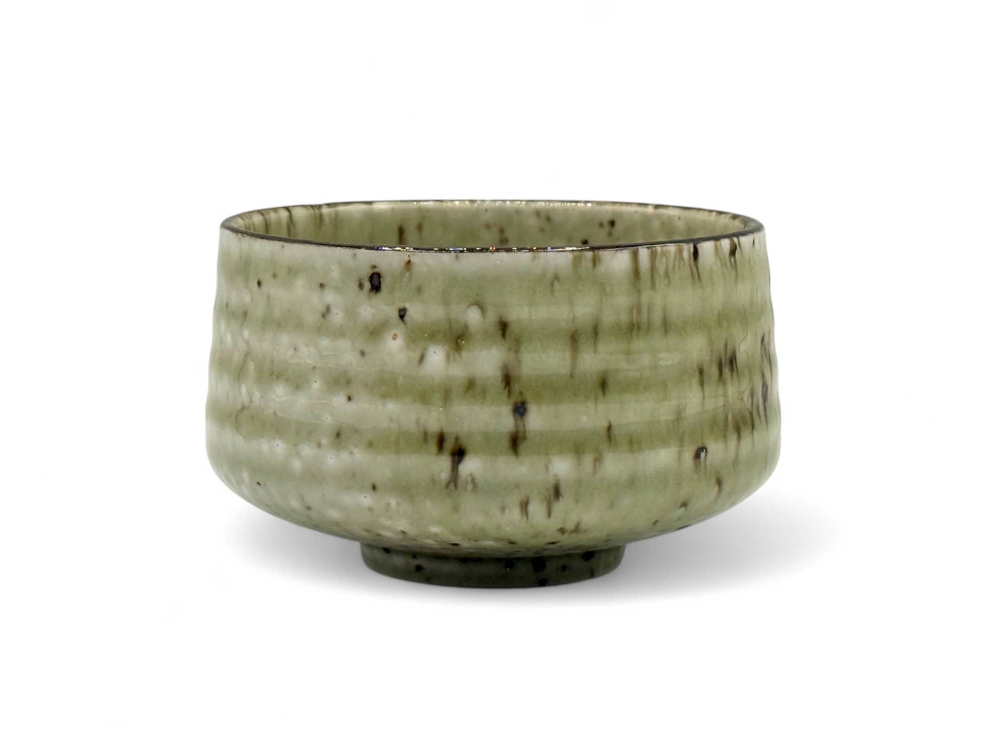 Kohiki Green Speckled Japanese Matcha Bowl