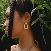 Melrose Gold Statement Earrings