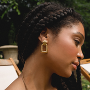 Melrose Gold Statement Earrings