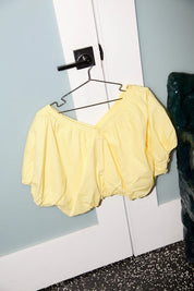 Et Tigre Lian Top in Yellow Cotton