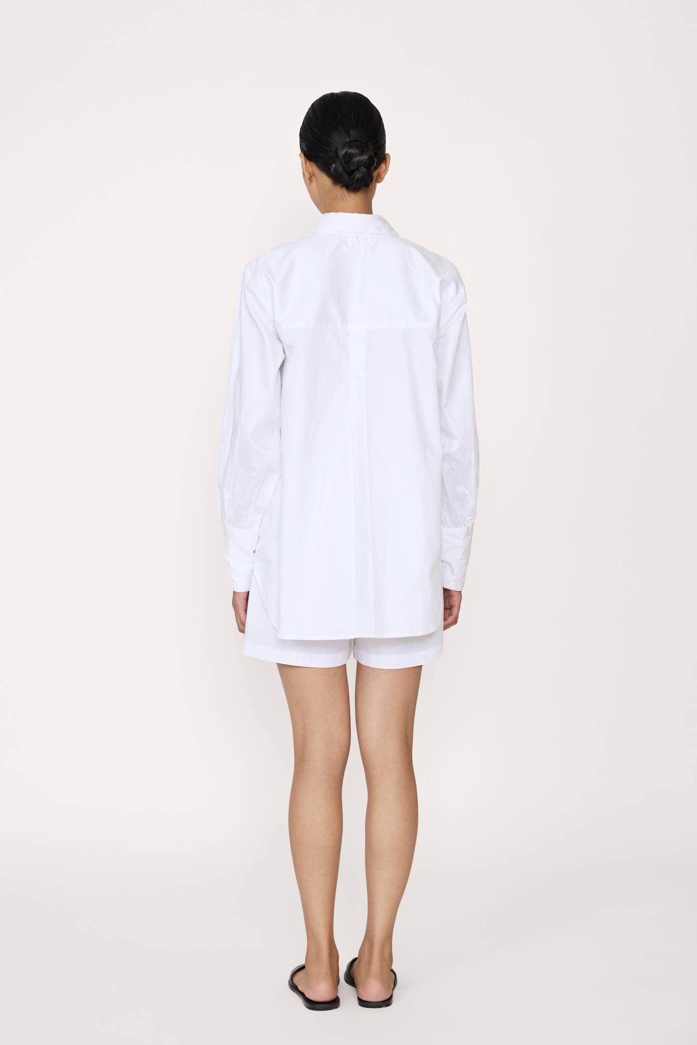 White Museo Poplin Button Down Shirt