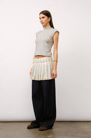 Celestine Pleated Layering Skirt Belt