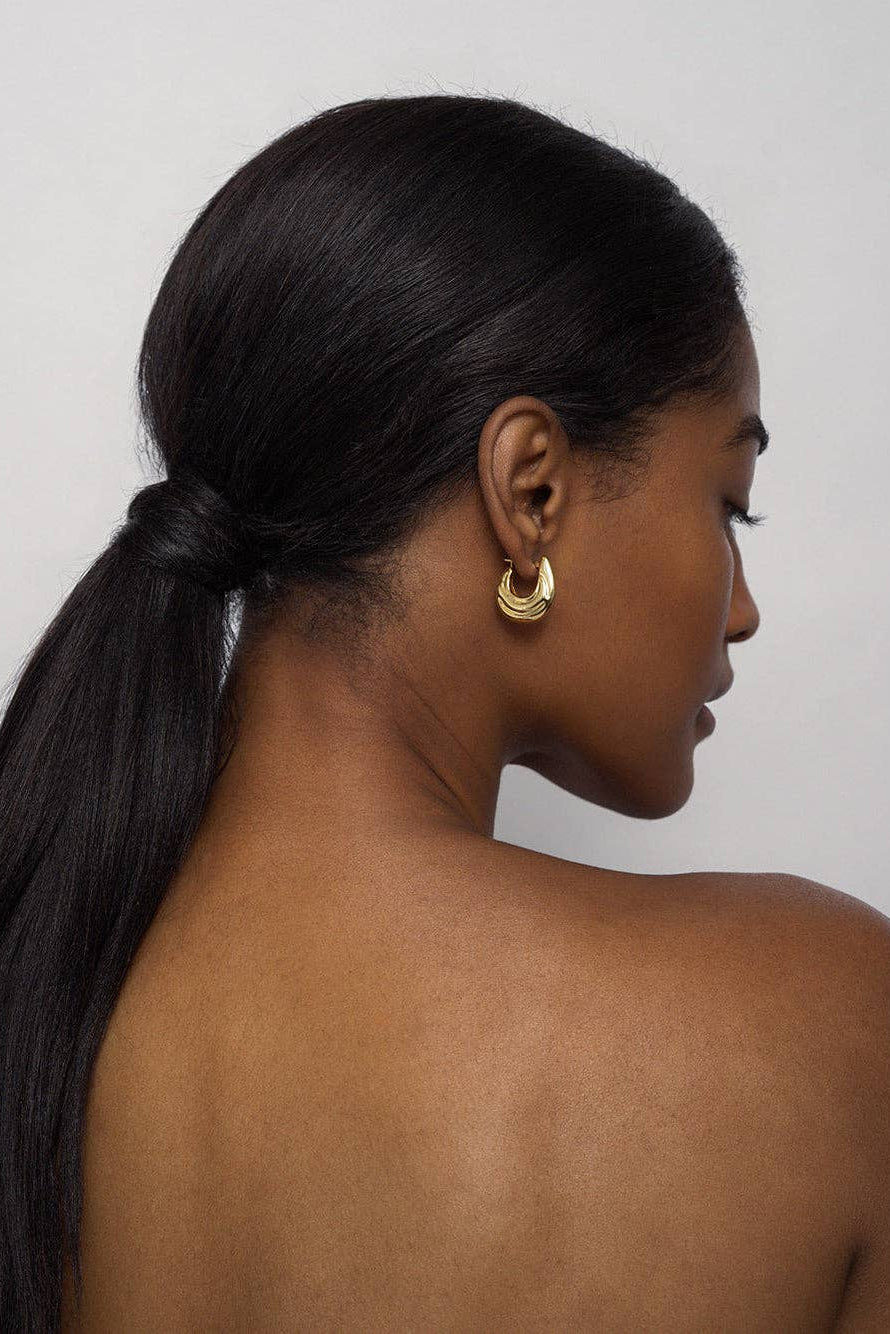 Gold Samara Hoops