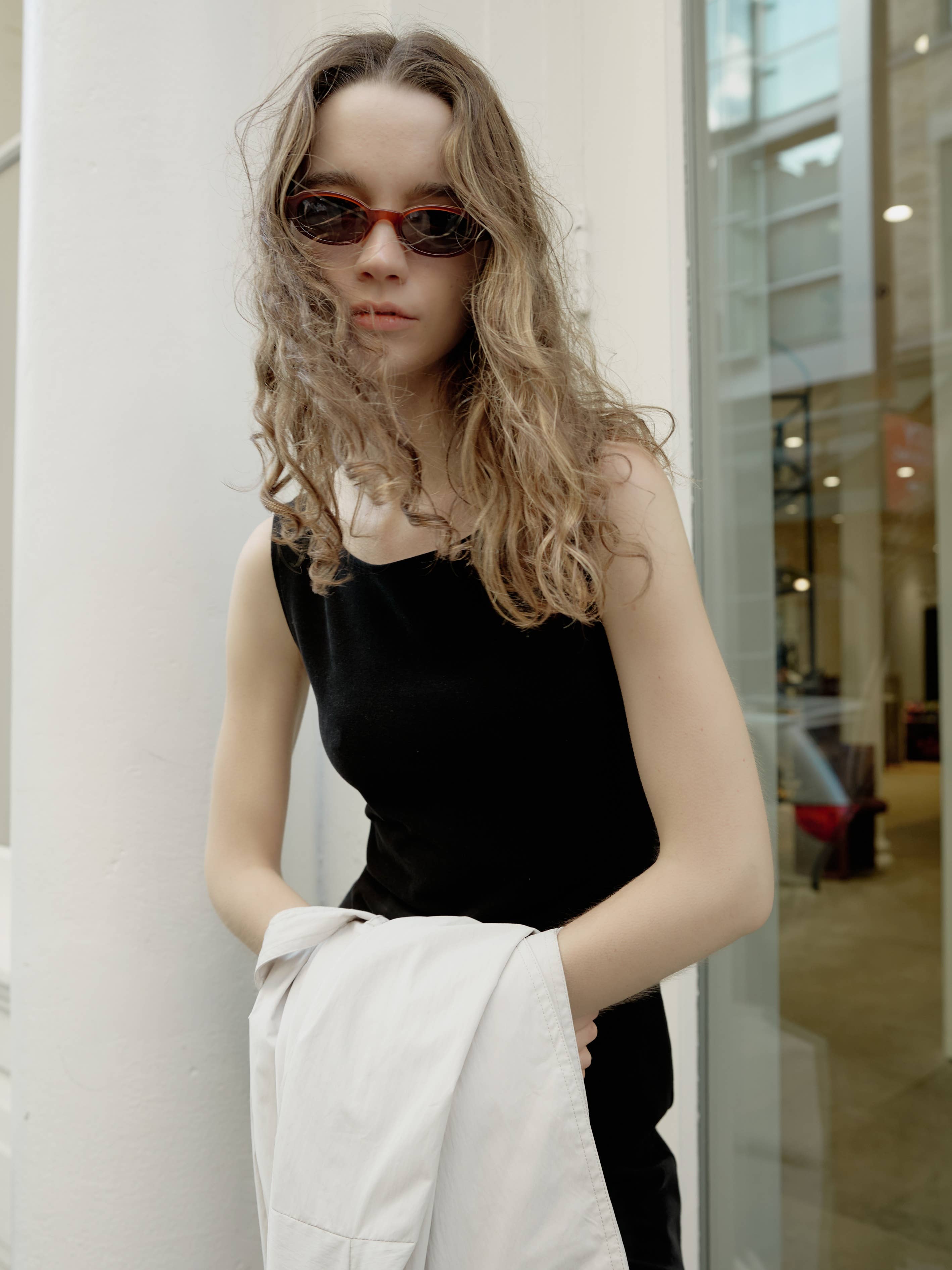 Black Cotton Jersey Nikki Dress