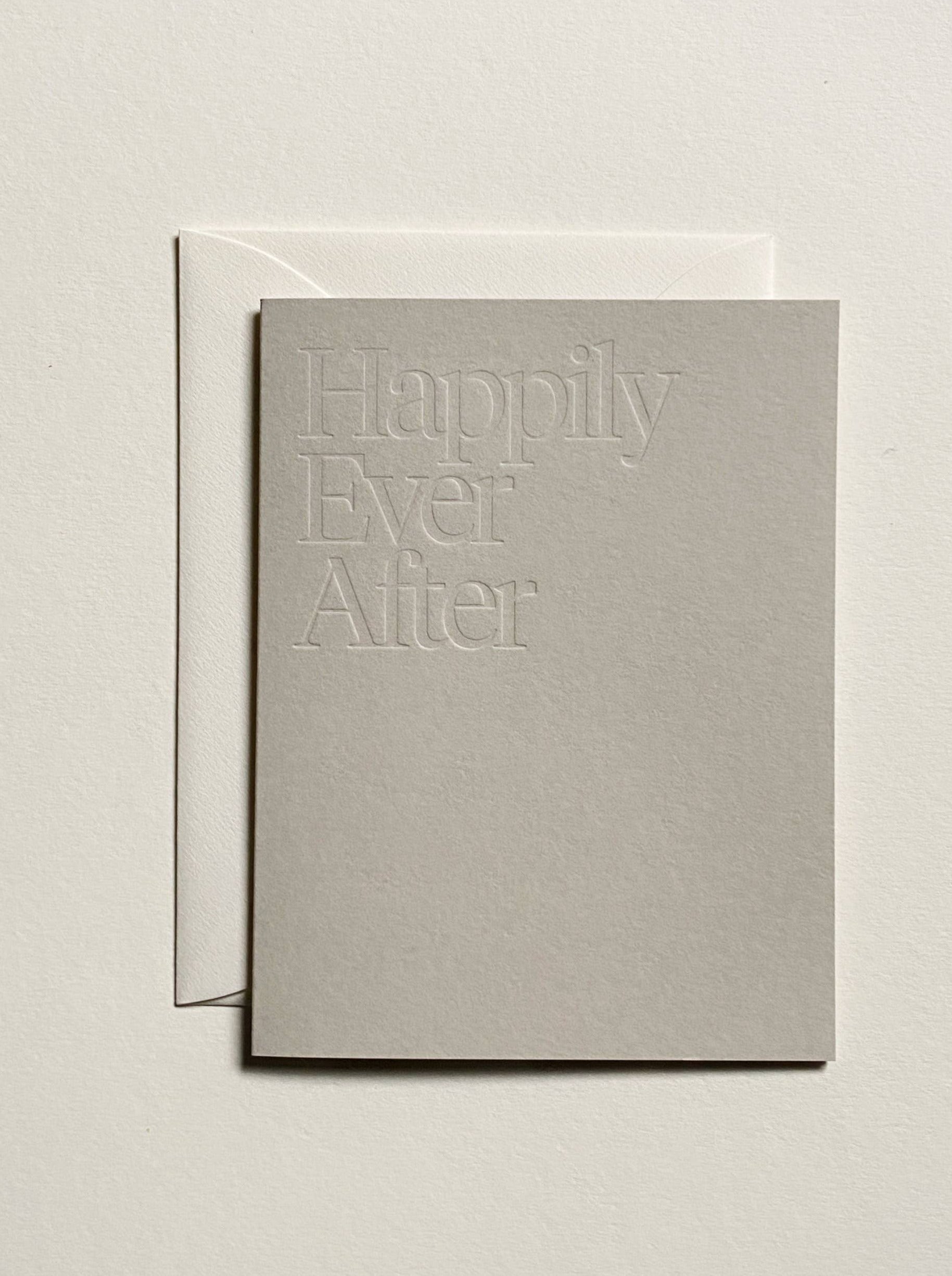 Jaymes Paper Happily Ever After Greeting Card - No. 03