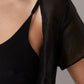 Black Cropped Ribbed Tank