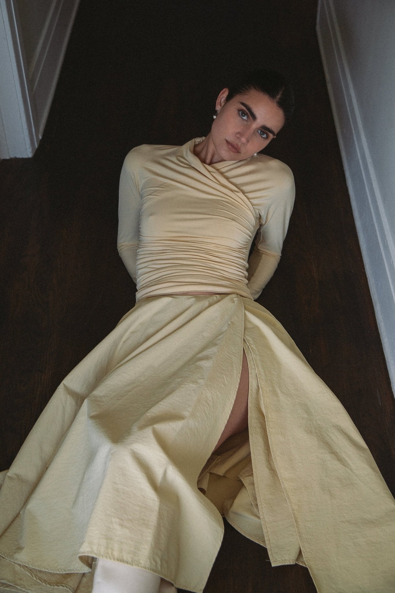 The Line By K Buttercream Felix Top