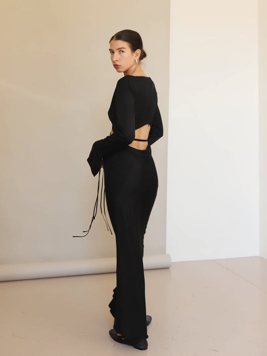 Bec + Bridge Black Diamond Days L/S Maxi Dress