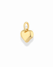 Liza Puffy Gold Heart Charm