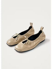 Alohas Rosalind Patent Beige Leather Ballet Flats
