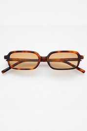 FREYRS Eyewear Miki Rectangular Sunglasses - Tortoise / Brown