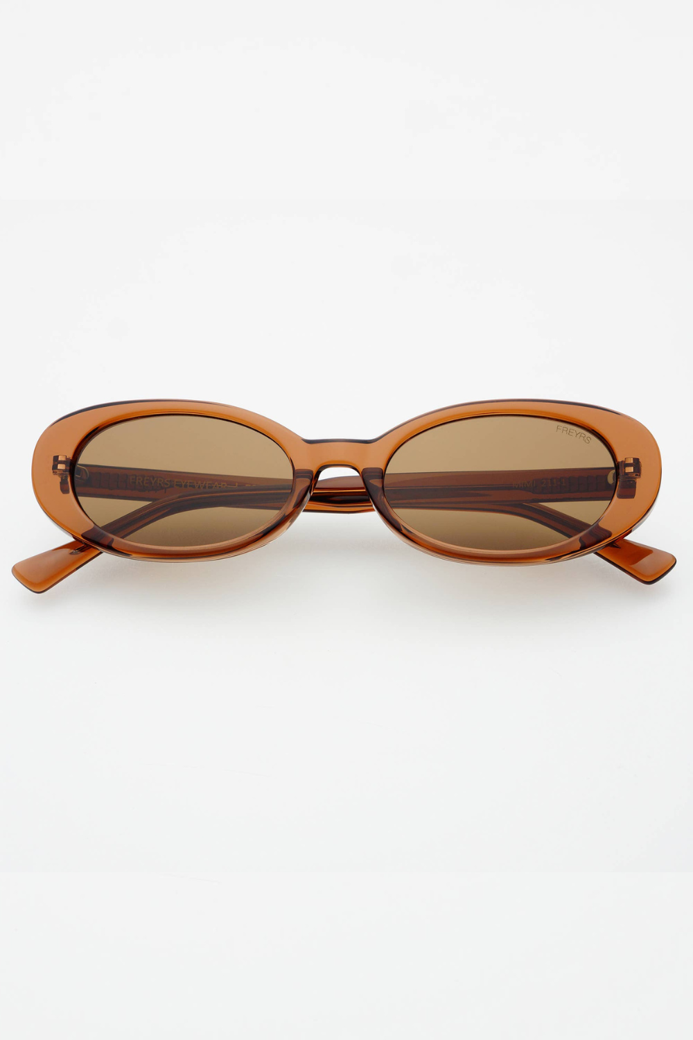FREYRS Eyewear Mimi Oval Sunglasses - Brown