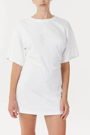 Third Form White Momentum Tee Mini Dress