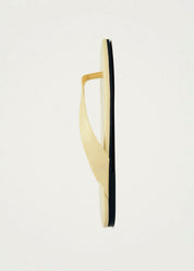 Alohas Ola Pale Yellow Leather Sandals