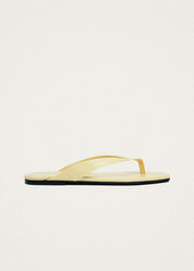 Alohas Ola Pale Yellow Leather Sandals