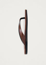 Alohas Ola Rift Brown Leather Sandals