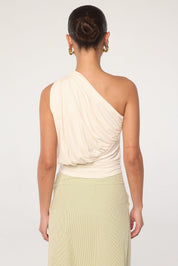 The Line By K Playa Vanilla One Shoulder Top