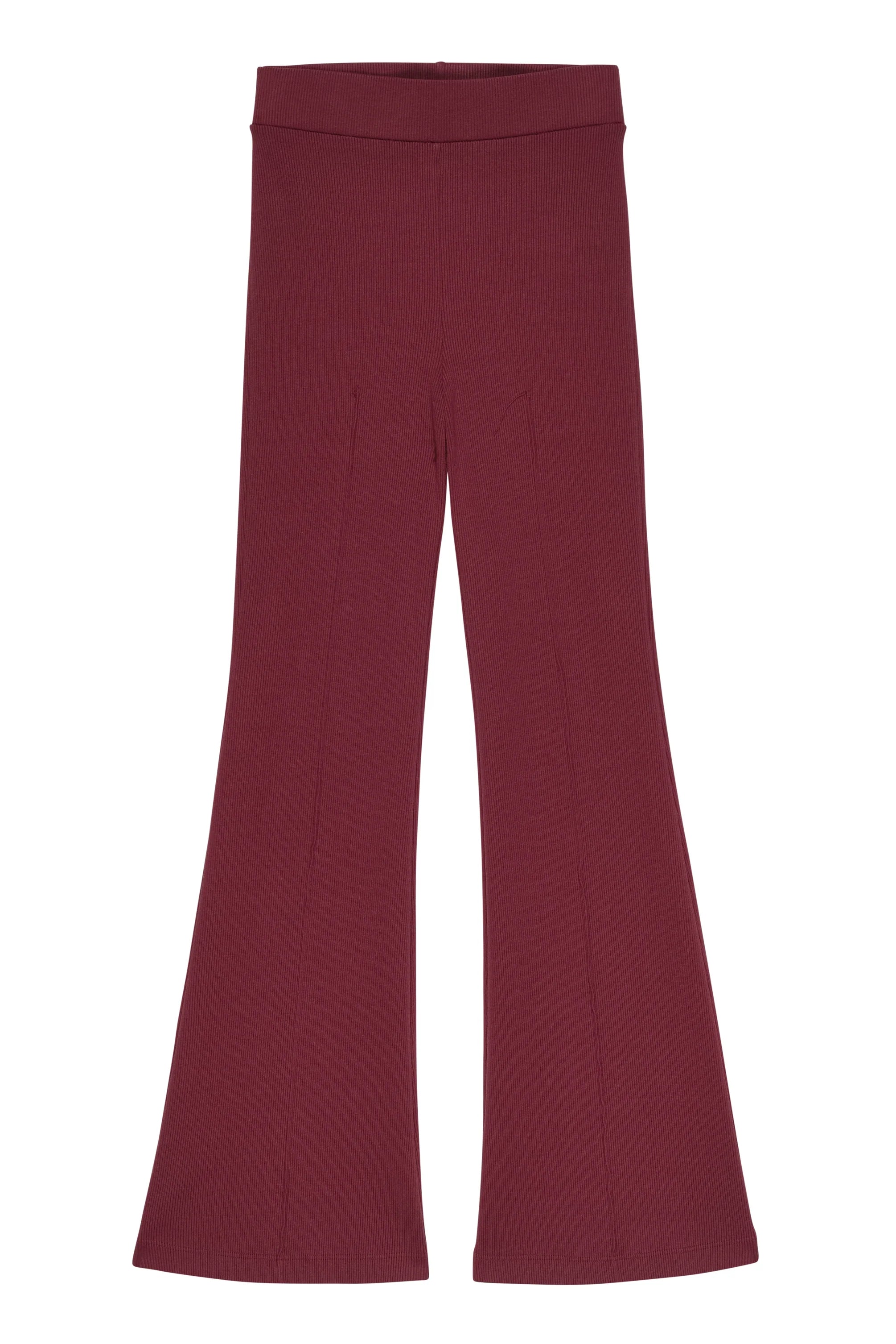 Donni Rouge Rib Kick Flare Pant