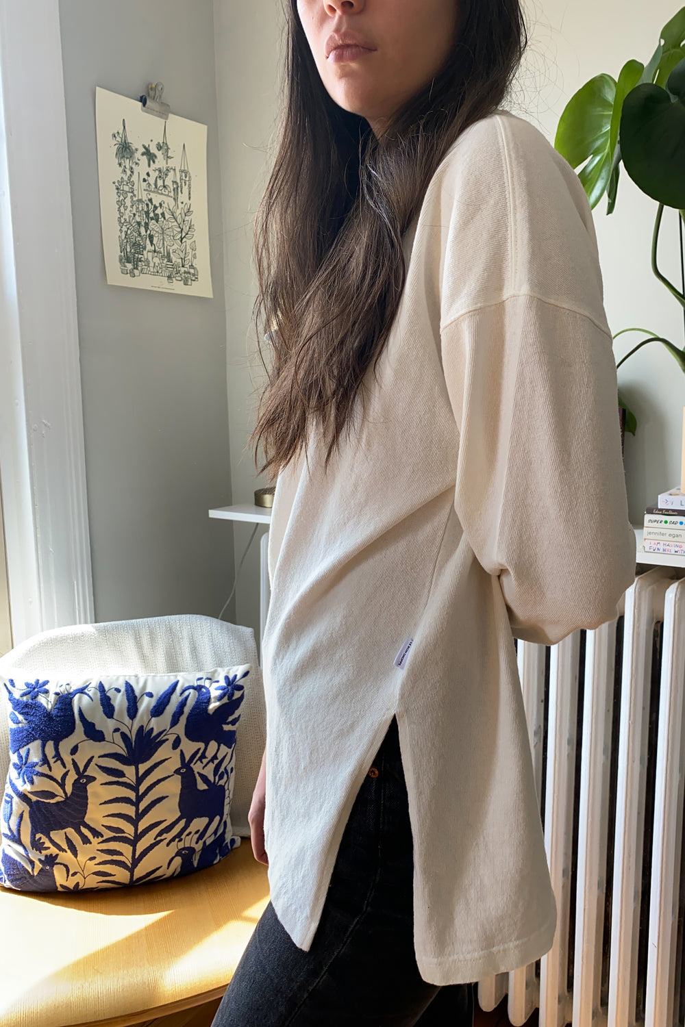 Le Bon Shoppe White Sunday Long Sleeve Tee