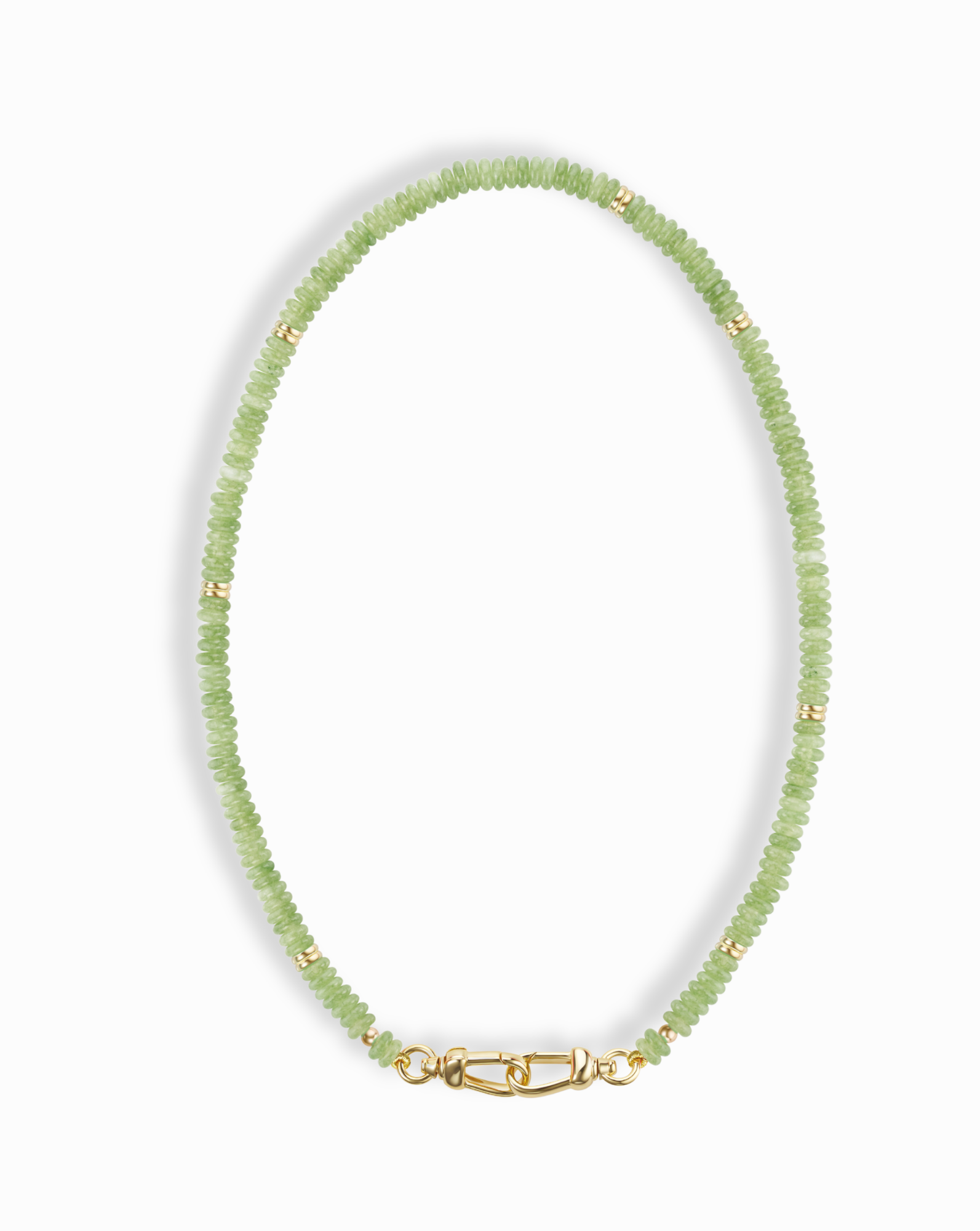 Mod + Jo Sonia Gemstone Necklace - Pesto