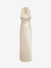 Thelma Ivory Halter Midi Dress