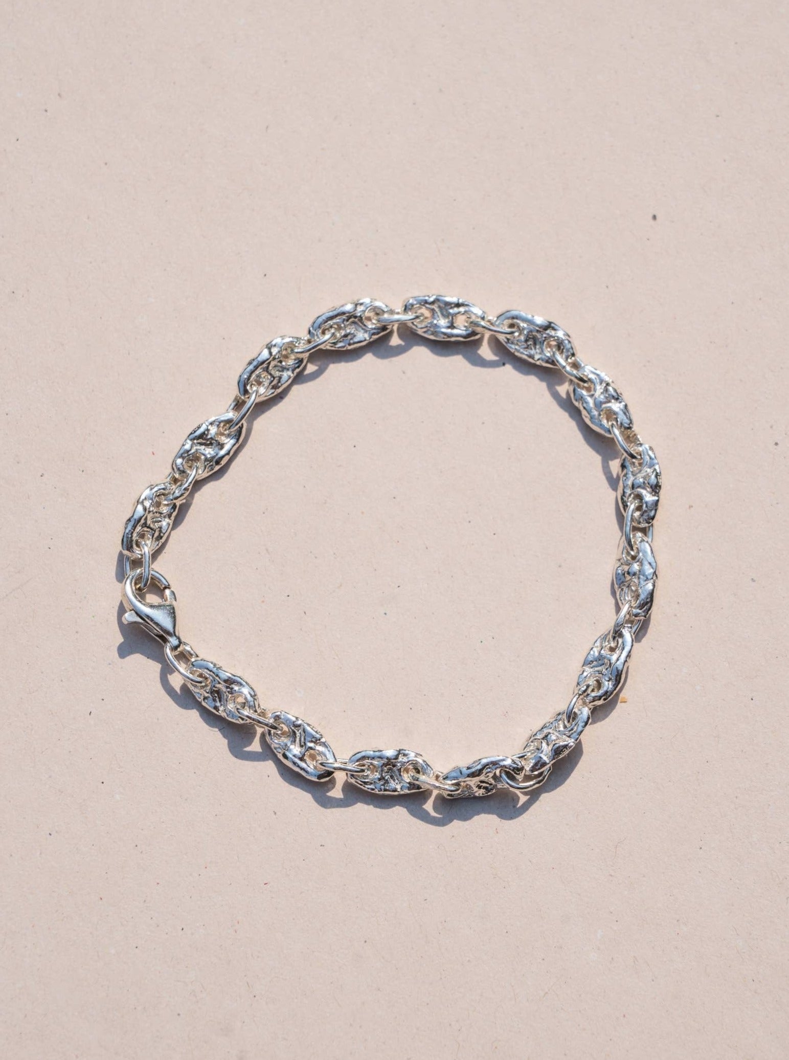 Swim to the Moon Silver Ostra Bracelet