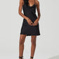 Black Cowl Neck Mini Slip Dress