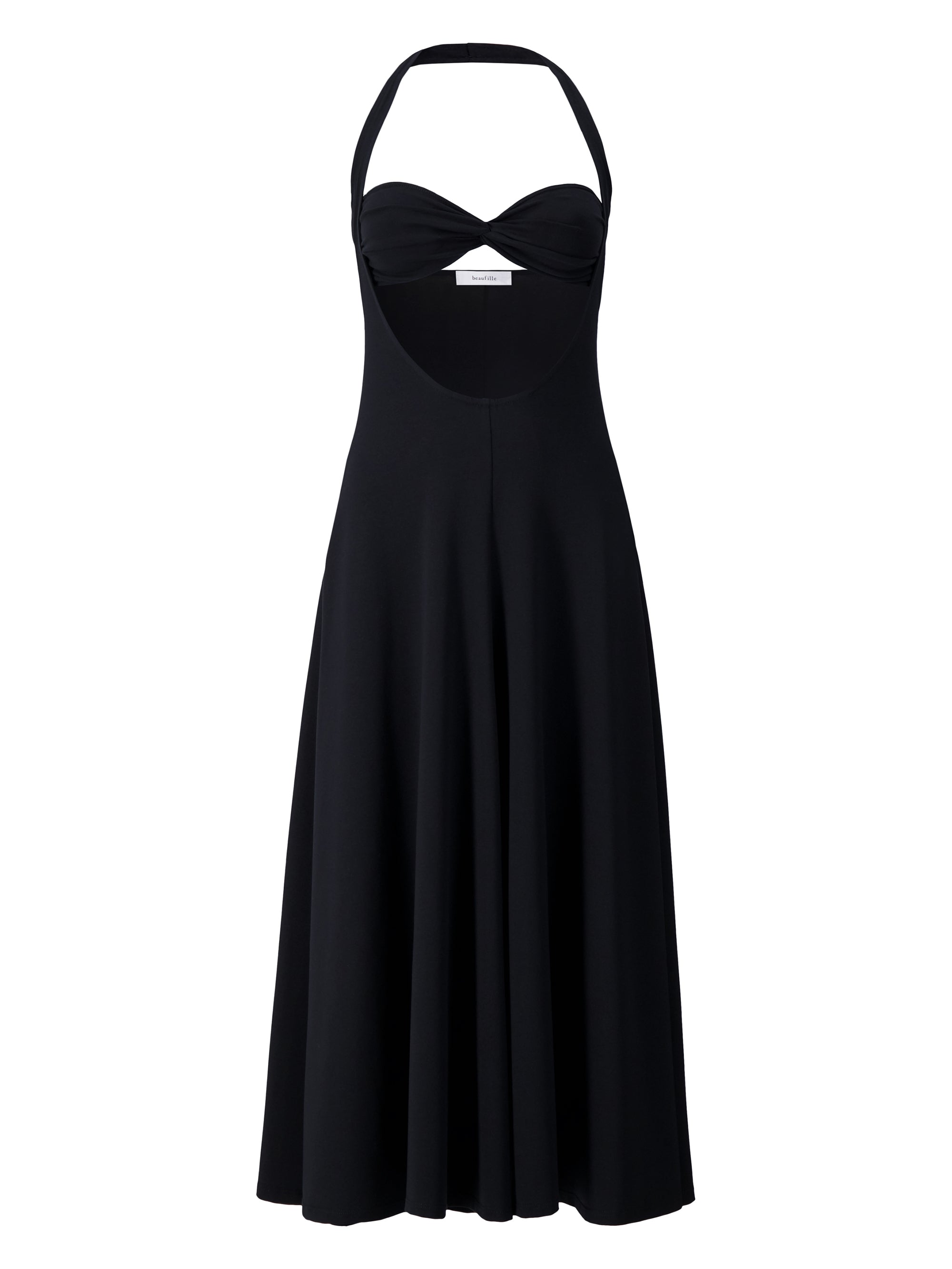Beaufille Black Baes Halter Dress